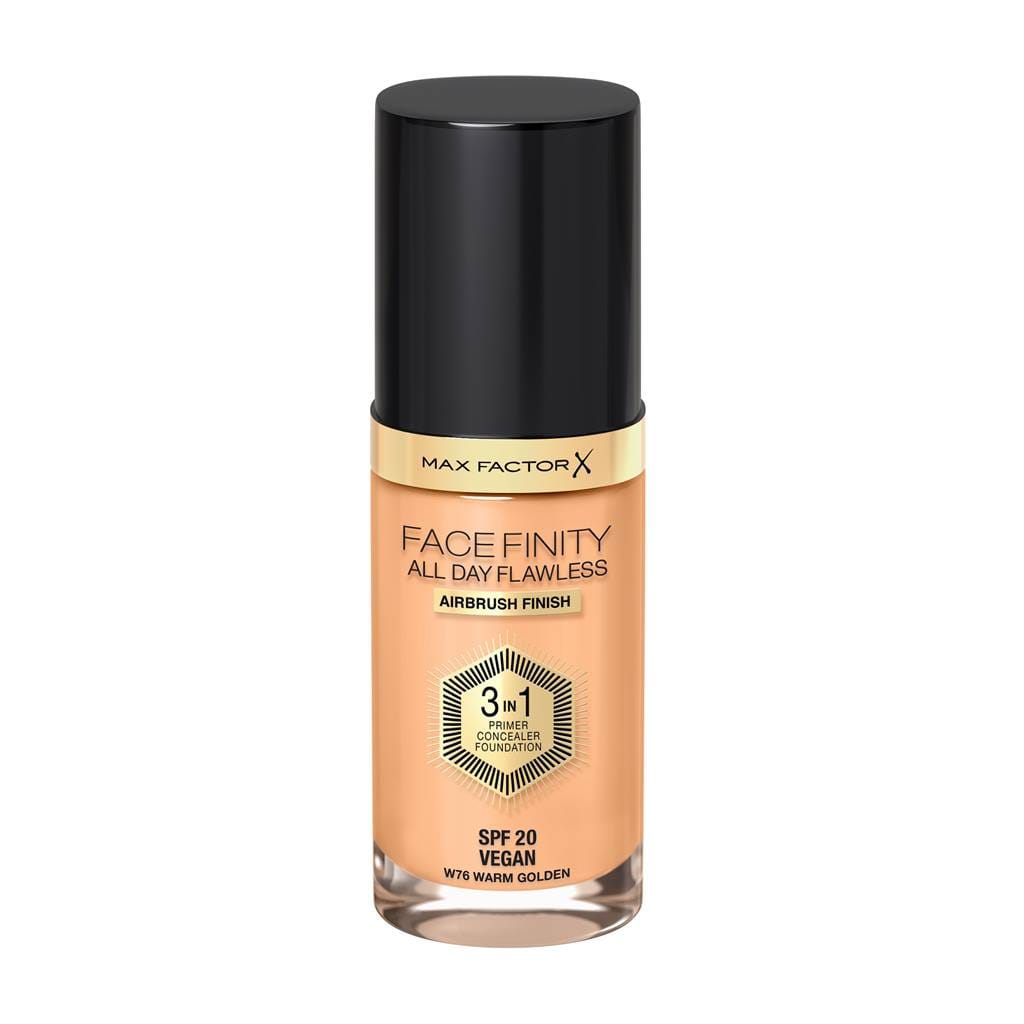 Facefinity All Day Flawless 3u1 tekući puder 76 Warm Golden