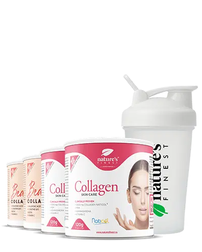 2x Beauty Kolagen s Hijaluronom+ 2x Kolagen SkinCare + NF shaker paket