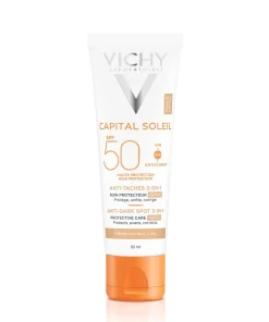 VICHY CAPITAL SOLEIL OBOJENA ZAŠTITNA KREMA SPF50 3U1 PROTIV TAMNIH MRLJA (50ML)