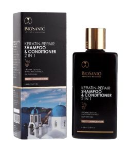Regenerirajući šampon i regenerator s keratinom 2 u 1 Biosanto (200 ml)