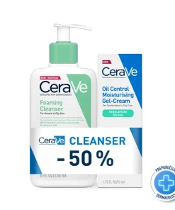 CeraVe Pjenušavi gel za čišćenje 236 ml + Gel-krema 52 ml (Promo)
