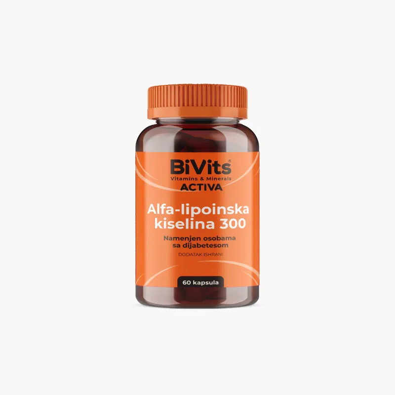 Bivits Activa Alfa-lipoinska kiselina 300 mg, 60 kapsula