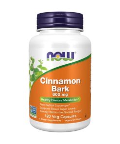 Alternative view of Cimet – Cinnamon Bark NOW, 600 mg (120 kapsula)