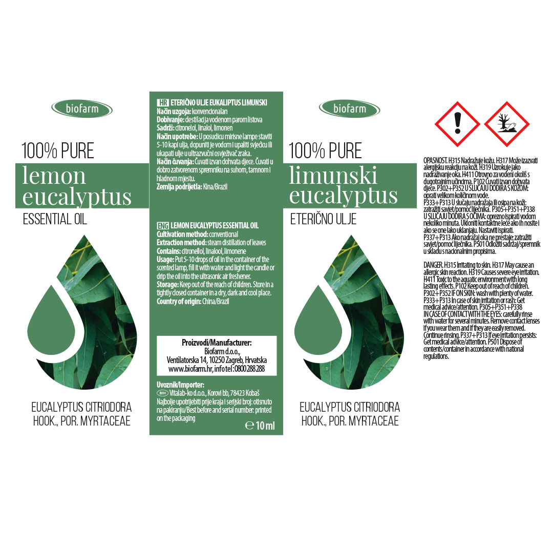 Eterično ulje Limunski Eukaliptus, 10ml - Slika 3
