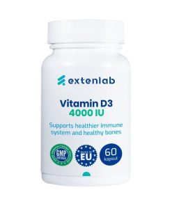 Alternative view of Vitamin D3 4000 IU EXTRA SNAŽAN Extenlab (60 kapsula)