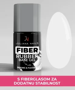 Alternative view of Fiber Rubber Base Gel – Milky White 15ml GL106104