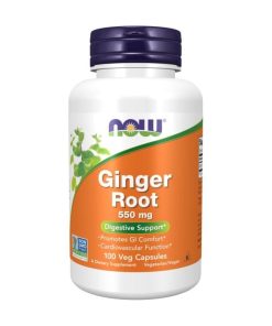 Korijen đumbira – Ginger root NOW, 550 mg (100 kapsula)