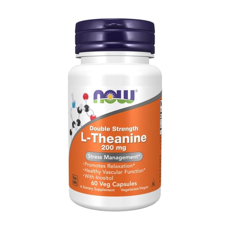 L-teanin double strength NOW, 200 mg (60 kapsula)