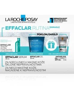 Alternative view of La Roche-Posay Effaclar Rutina serum 30 ml + gel 50 ml + Anthelios Oil Correct SPF50+ 3 ml