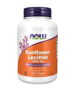 Suncokretov lecitin NOW, 1200 mg (100 mekih kapsula)