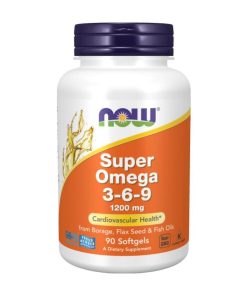 Super omega 3-6-9 NOW, 1200 mg (90 kapsula)