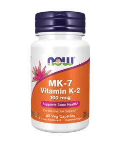 Vitamin K2 (MK7) NOW, 100 µg (60 kapsula)