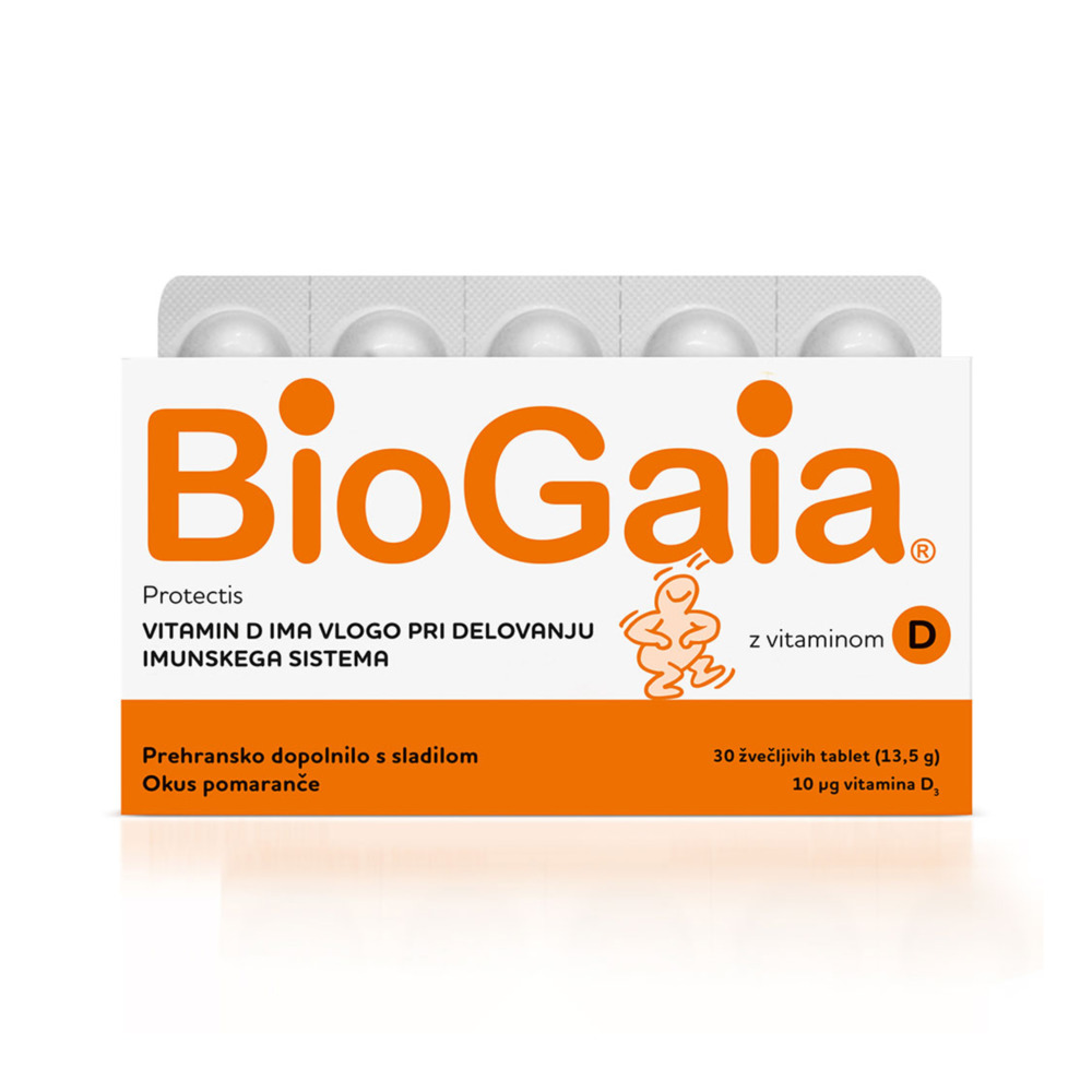 BioGaia Protectis tablete za žvakanje sa vitaminom D a 30 kom