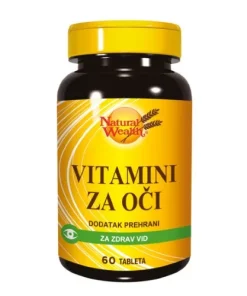 Alternative view of NATURAL WEALTH VITAMINI ZA OČI TABLETE A60