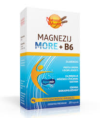 Magnezij More + B6 a 20 kapsula Natural Wealth