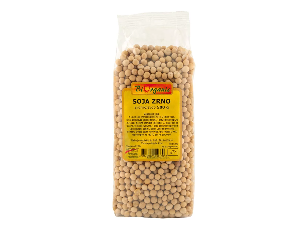Soja zrno BIO 500g